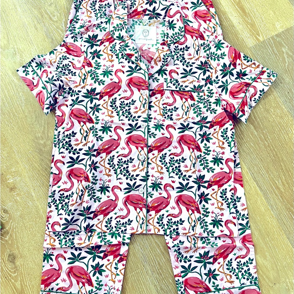 Printfresh Flamingo Pajama Set NWT